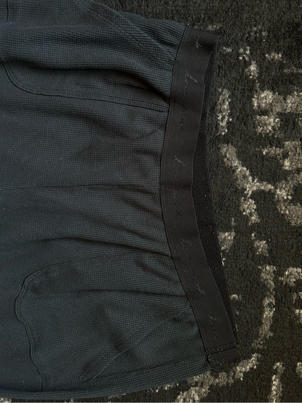 Victoria Secret PINK black thermal pj pants